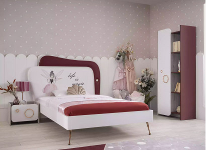 Designer Kinderbett Mädchen Zimmer Möbel Bettrahmen Einzelbett Möbel
